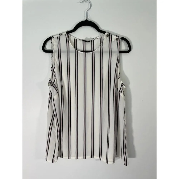 Who What Wear Tank Top Shirt Women’s XXL Multicolor Stripe Lightweight‎ Classic - Picture 1 of 6